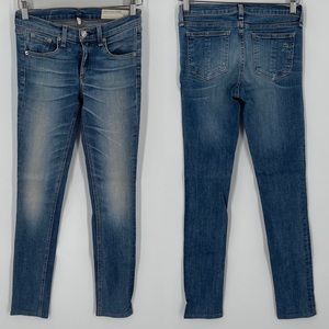 Rag & Bone Skinny Stretch Jeans Surf Medium Wash